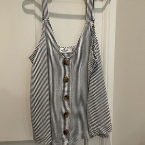 Hollister button down tank top size xs